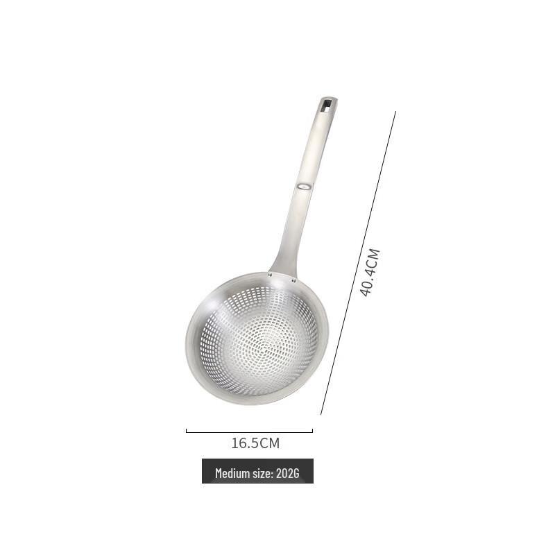 

Zhishi 304 Stainless Steel Long-Handle Skimmer Spoon