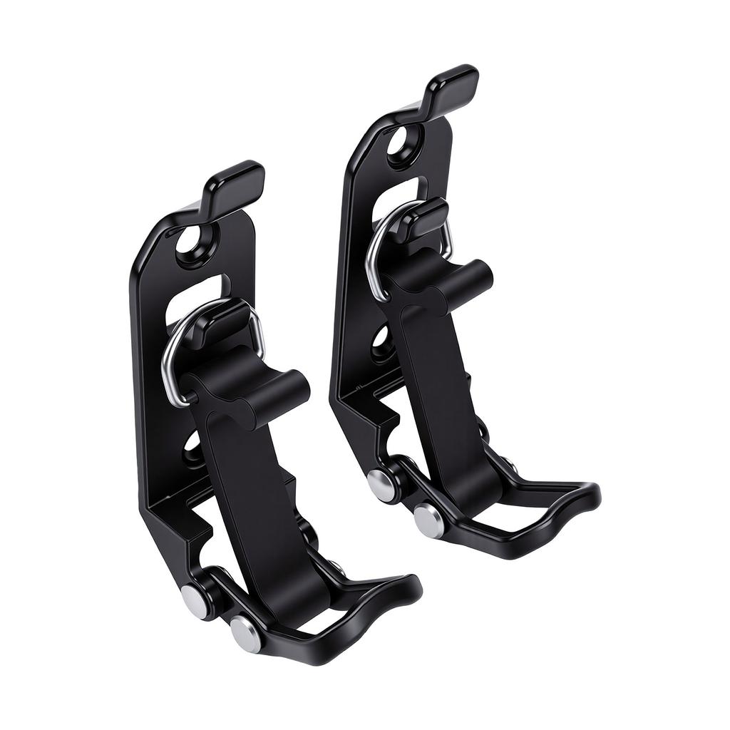 Kit di montaggio per pala in metallo e gomma resistente, 2 pezzi, con sgancio rapido, porta attrezzi per camion, fuoristrada, nero