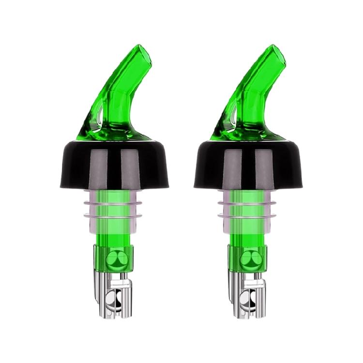 

2pcs Automatic Measured Wine Pourer 45ml Standard Portion Control For Dining and Business Club Exact Serving Essential зелений