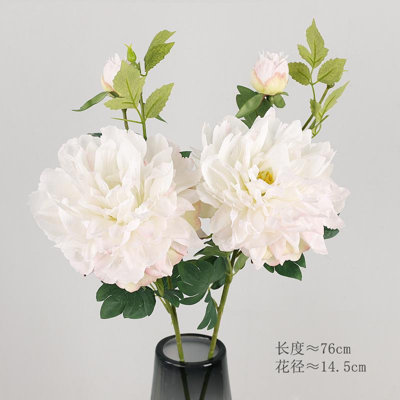 Peony simulation bouquet, indoor home decoration Western rose fake flower Foreign peony
