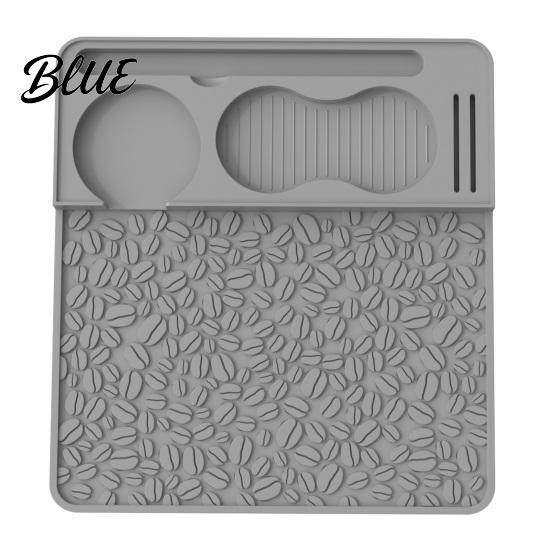 Barista Coffee Pressing Station Silicone Espresso Tamping Mat, Non-Slip Tamper Heat Base Resistant Pad for Home Accessories Easy Clean Mat