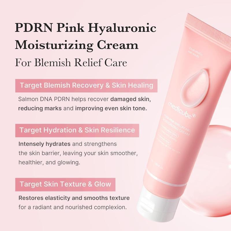 Medicube | PDRN Pink Hyaluronic Moisturizing Cream 50ml/ Nourishing, Hydrating, Moisturizing, Korean Cosmetics, Kbeauty