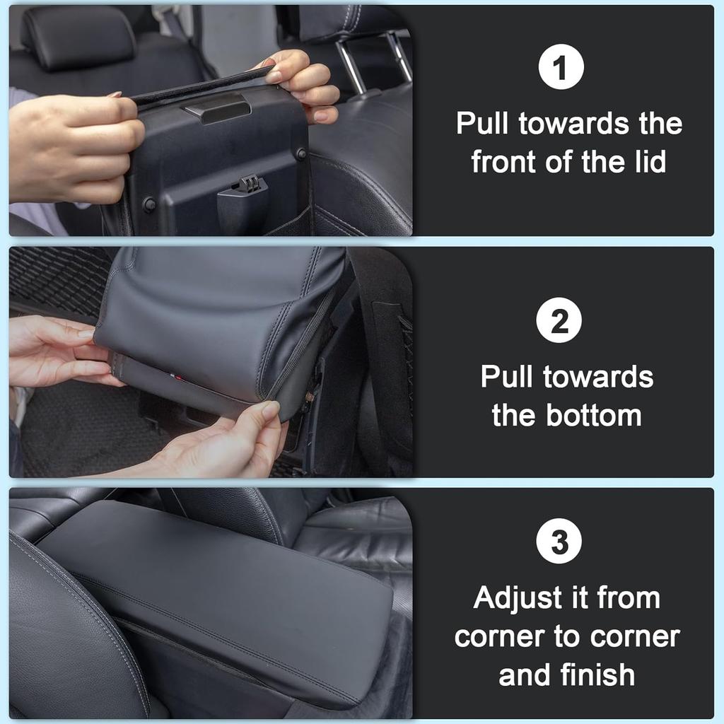 TOPTALL 2025 2026 Camry Center Console Cover Compatible With 2025 2026 Toyota Camry (LE/SE/XLE/XSE) Accessory, PU Leather Armrest Box Lid Protector