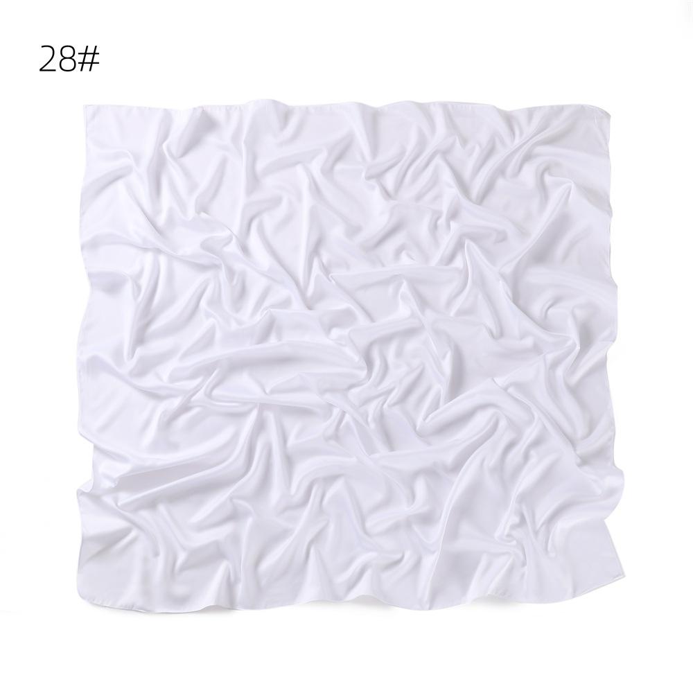 115*115cm Premium Satin Square Scarf Good Quality Silk Muslim Women Hijab Good Stitching Scarves Turkey Turban Ramadan Hijabs