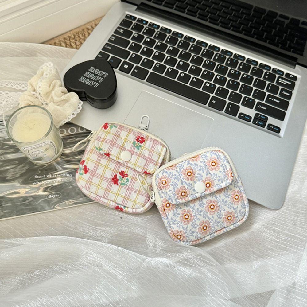 Pendant Small Makeup Lipstick Bag Large Capacity Mini Canvas Storage Bag  Travel