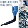 Hoses Plastic Car Pouring Oil Filling Retractable Oil Hopper Fuel Funnel Oil Filter Transfer Tool
