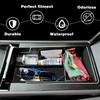 BestEvMod Center Console Organizer Tray Compatible with Chevy Blazer EV 2023 2024 Interior Accessories Armrest Storage Box ABS Material with PVC Trim