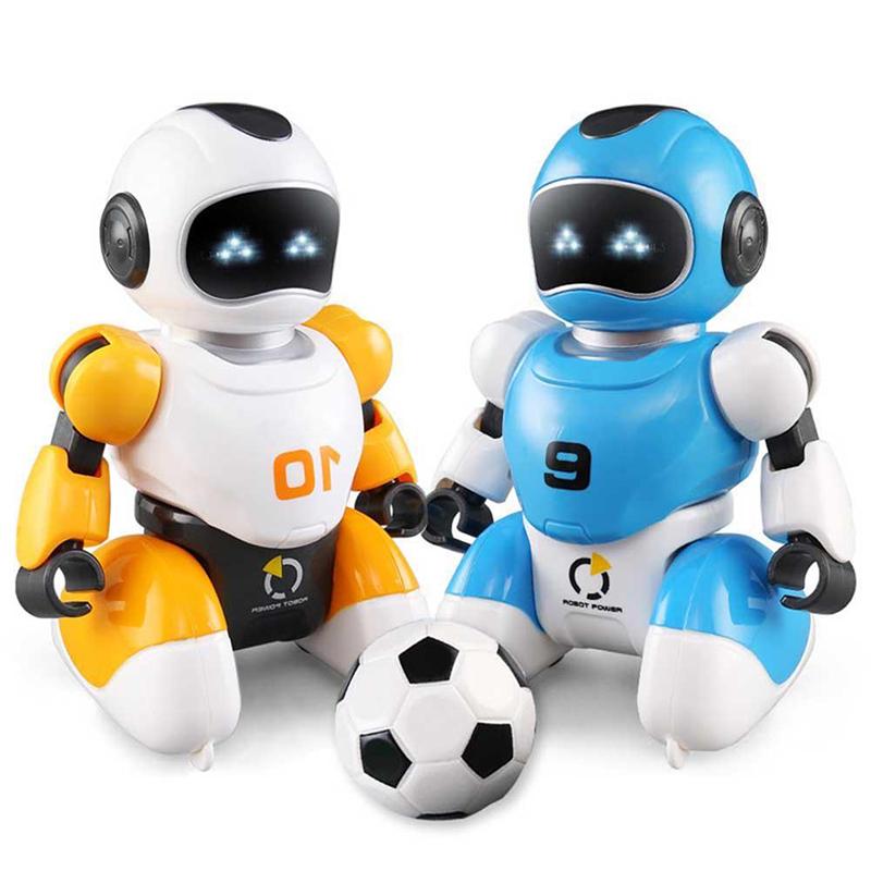 RC Fotbalový Robot Chytrá Fotbalová Bitva Dálkově Ovládaní Roboti S Hudbou Rodič-Dítě Elektrické Vzdělávací Hračky Pro Děti Dárky
