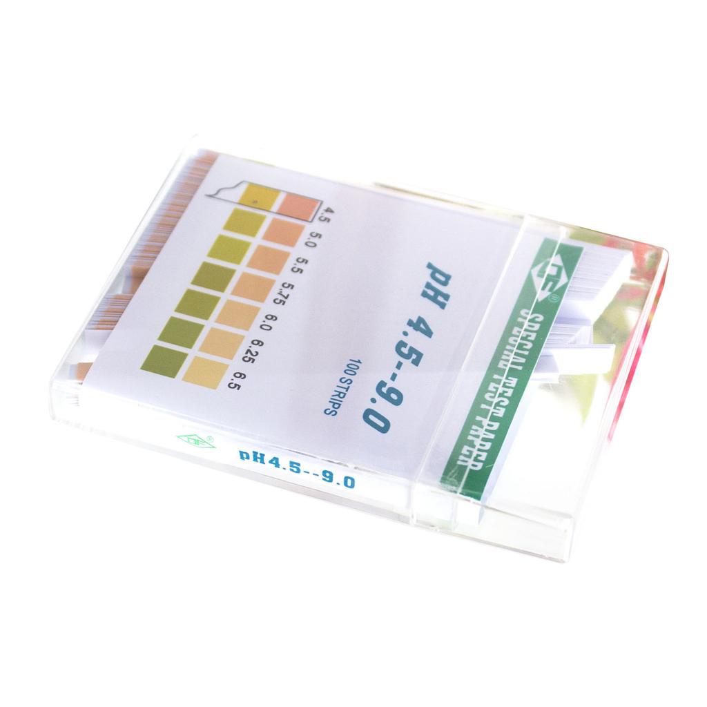 PH Test Paper 2 Color 4.5‑9.0 Quick Testing 100 PH Monitoring Strips with Colour Card for Water