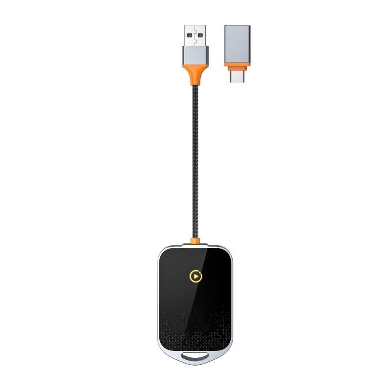 Wireless Adapter Auto 2 in 1 Dongle Builtin 2.4GHz/5.8GHz Wireless Connection Bluetooth-compatible