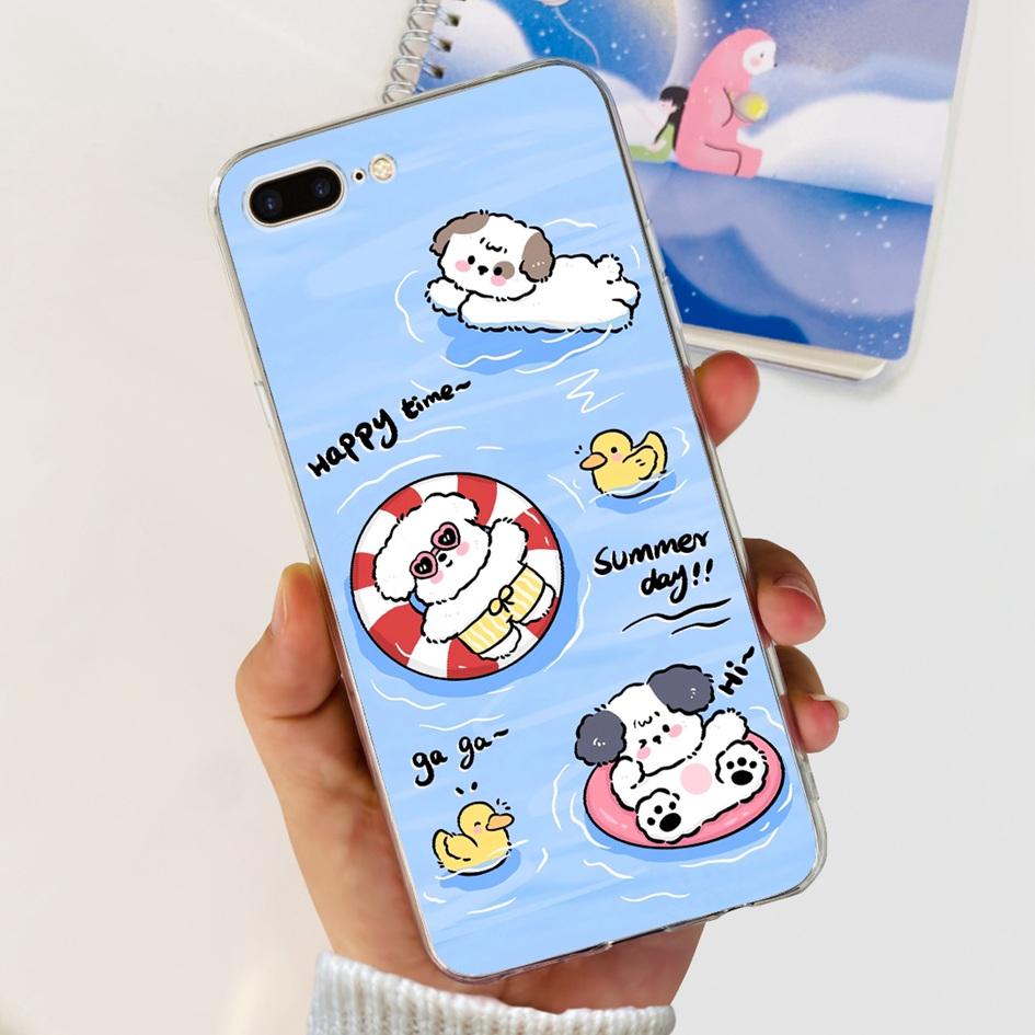 Case For Apple iPhone 7 8 Plus Cover Cute Butterfly Flower Silicone Soft Funda Protector Coque For iPhone 7 8 7plus 8plus Bumper