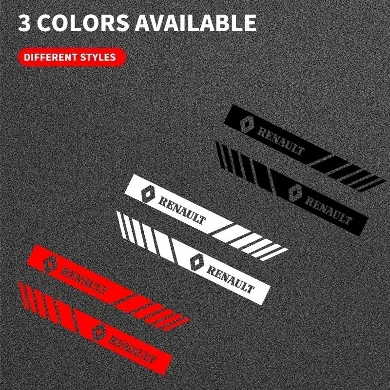 2pcs Car Rearview Mirror Side Decal Stripe Sticker Vehicle Body Accessories for Renault RS Koleos Duster Megane 2 Logan clio 5 S666