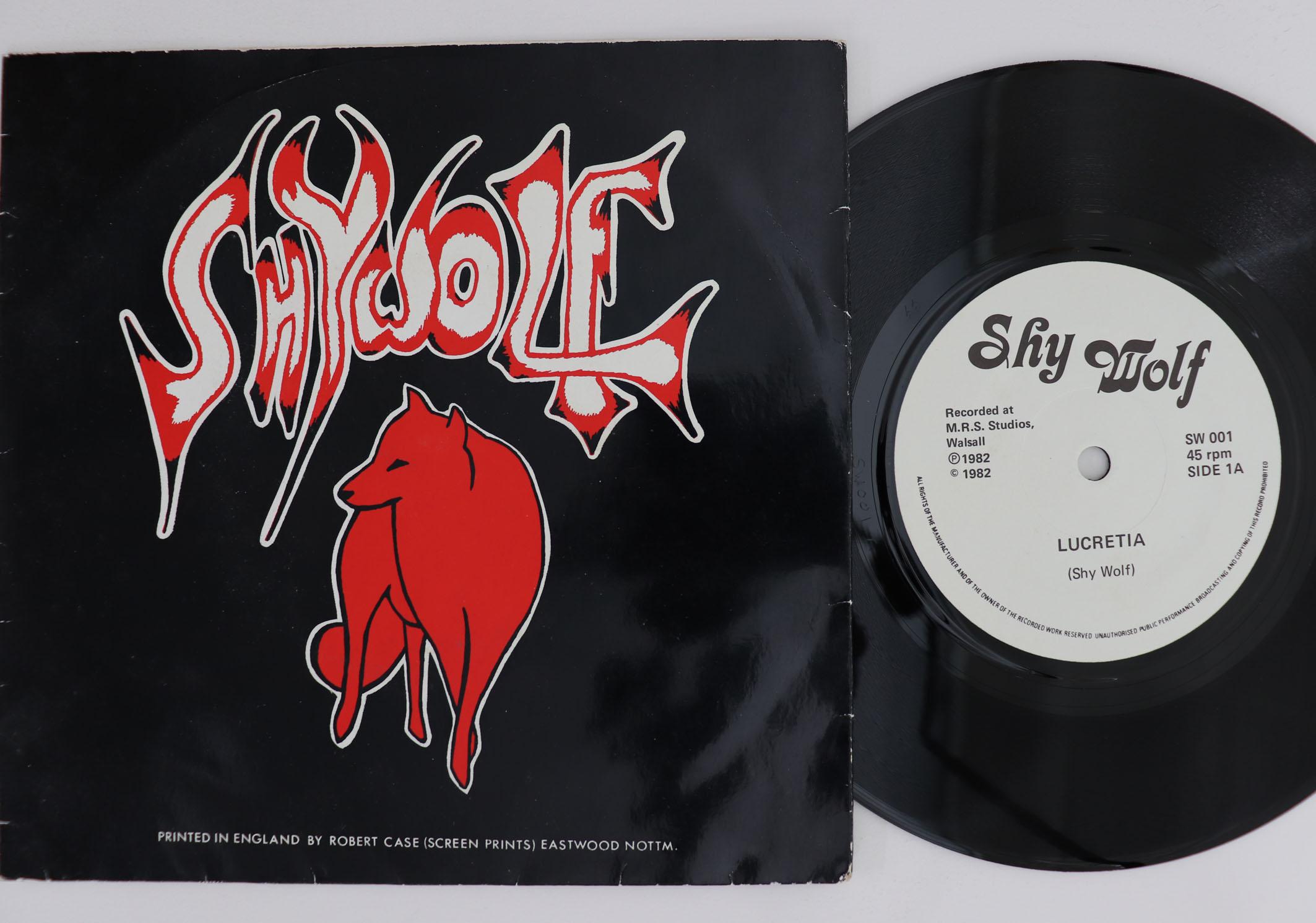 

7inch Record SHYWOLF Lucretia California Jam SW001 SHY WOLF 1982 UK Metal Used
