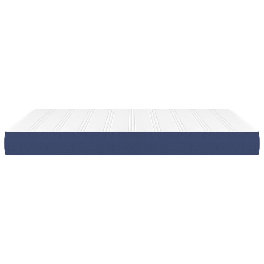 Pocket Spring Mattress Medium Firm Blue 140 x 190 x 20 cm Fabric