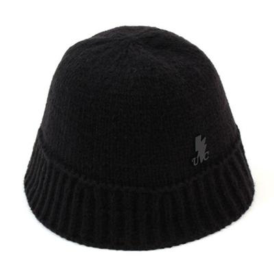 Univerzální chemie Základní černý pletený kbelíkový klobouk Pletený