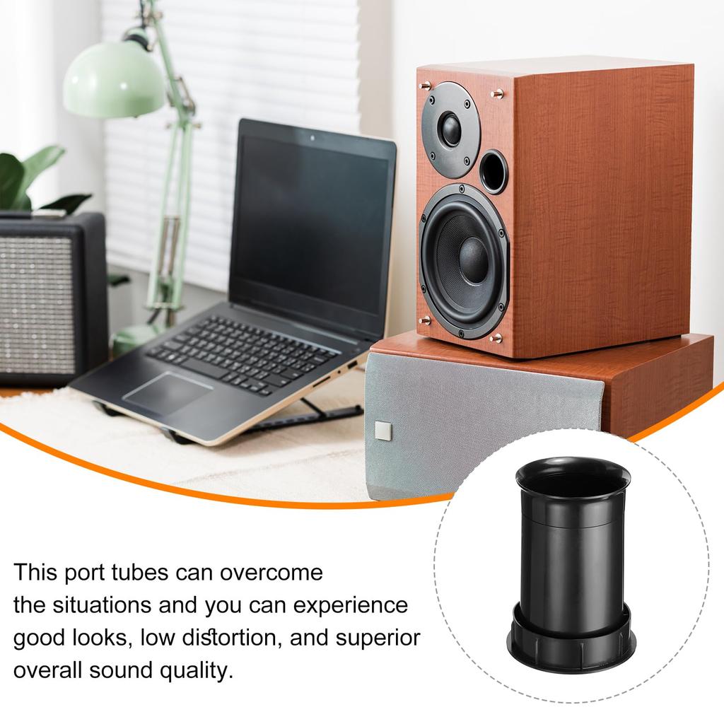 uxcell 5pcs 75x110mm/3 x 4.3" Speaker Port Tubes for Subwoofer Bass Boxes, Bass Woofer Boxes, Speaker Boxes, Bass Air Ports for DJ/PA Speaker Cabinets