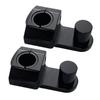1 Pair Motorcycle Pivoting HandlebarRiser Aluminum Clamps for 22mm 25mm Handlebars  Modified Accessories Black
