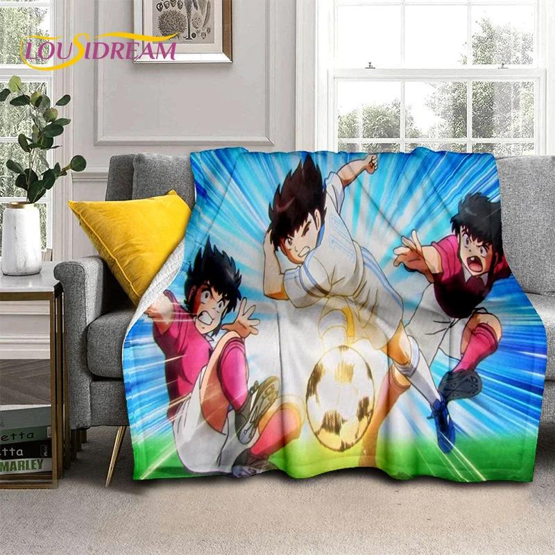 Cartoon Captain Tsubasa Football Soft Flannel Blanket for Beds Bedroom Sofa Picnic,Throw Blanket for Cover Outdoor Leisure Gift