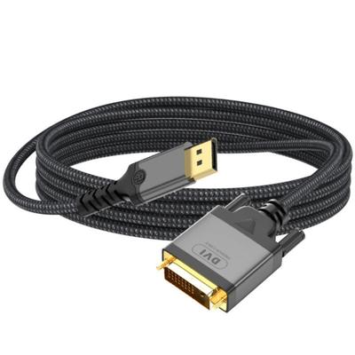 DP To DVI Cable 1080P High Resolution 60Hz Laptops Extension Cord Converter Line Male To Male Adapter Wire Black