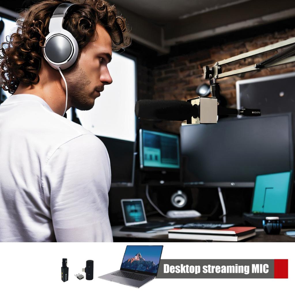 Wireless Microphone Adapter Converter Wired To Wireless Mic System for Recording and Performance