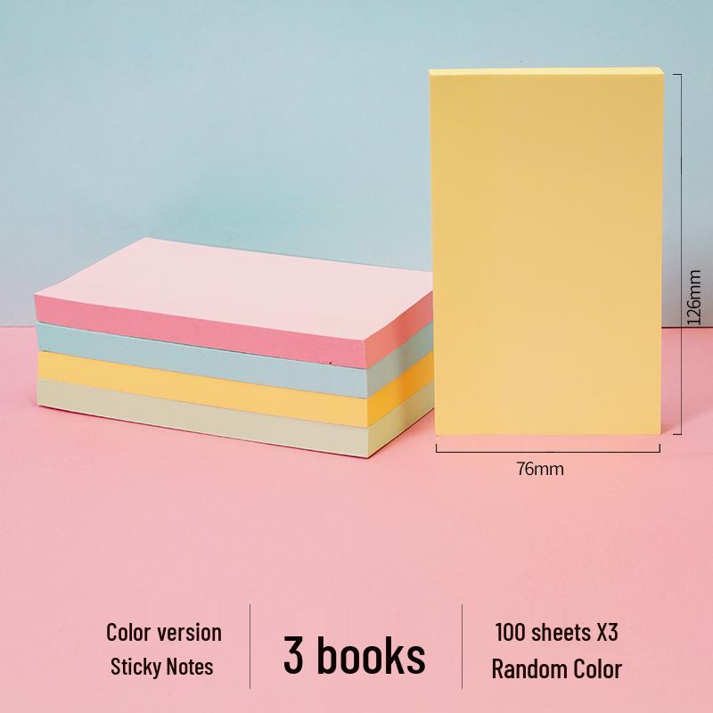 Cute High-Value Sticky Notes: Strong Adhesion Memo Pads & Index Stickers for Students