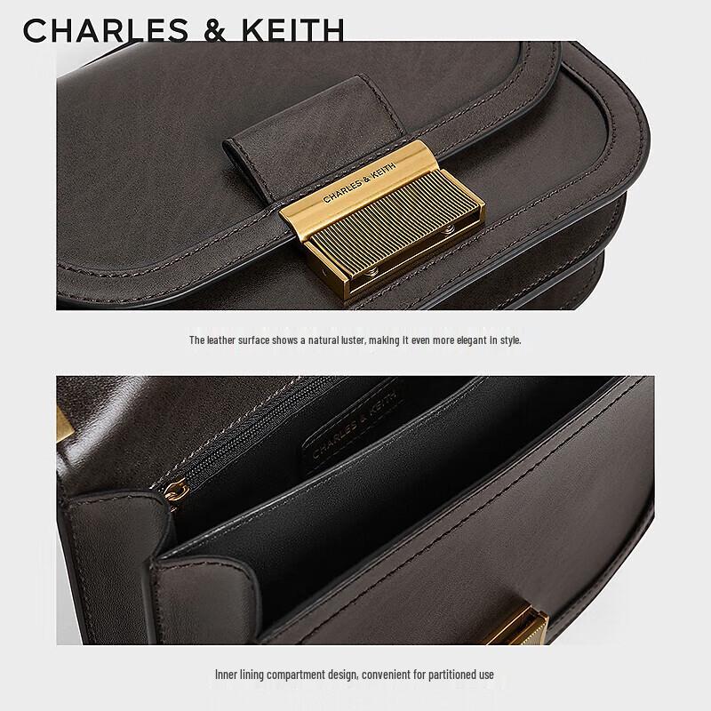 CHARLES & KEITH Retro Flap Shoulder Bag