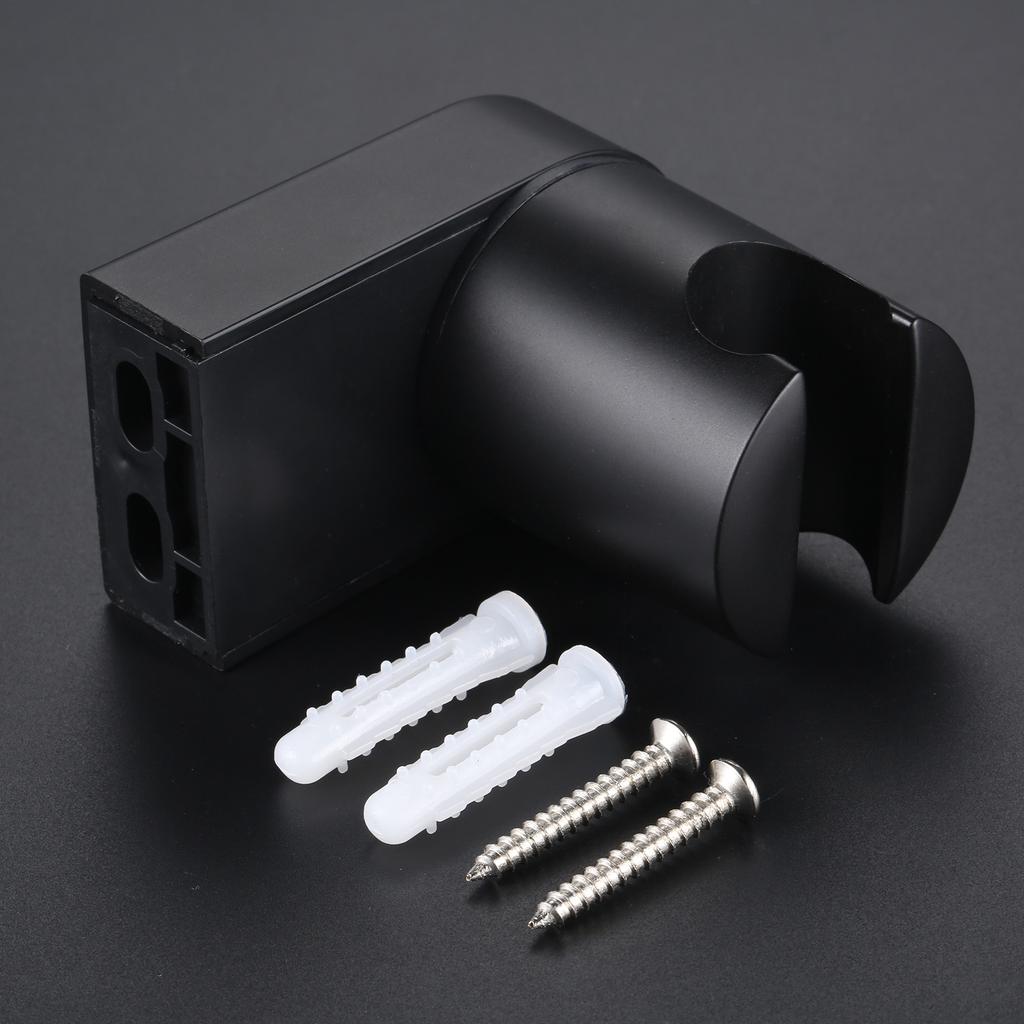 Wall Mounted Hand Shower Head Holder Universal Adjustable Full Plating Shower Rail Head Holder Bathroom Bracket Stable Rotation