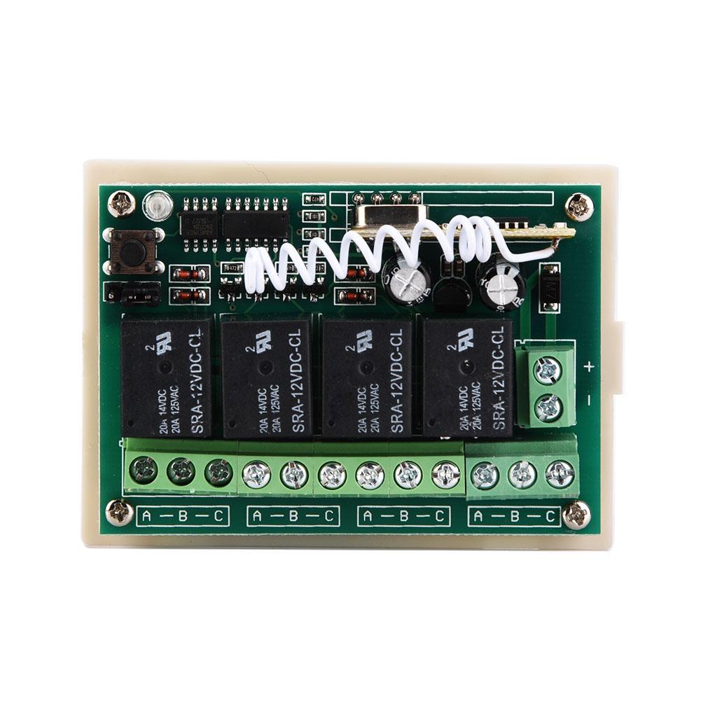 12V 433MHz Wireless Remote Control Switch Relay Receiver  RF Transmitter
