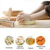 Wood Embossed Rolling Pins 3D Engraved Rolling Pin, Push Style Metal Bearing