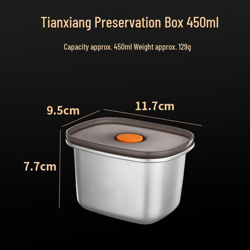 ZISIZ 304 Stainless Steel Sealed Food Storage Container