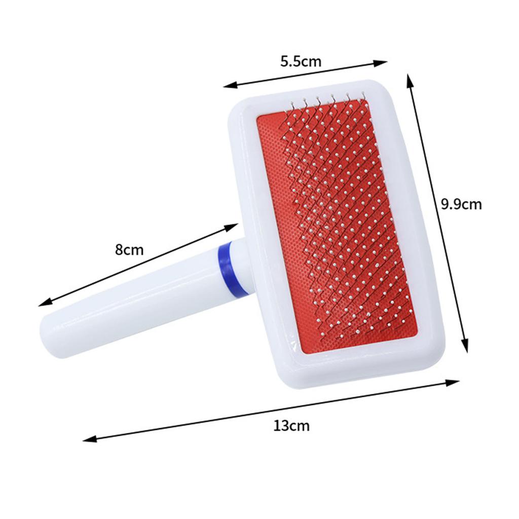 Pet Grooming Brush Multipurpose Stainless Steel Needle Detangling Removes Knots Dog Slicker Brush