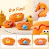 Hot Dog Toy, Building Block Filled, Sound When Squeezed, Random