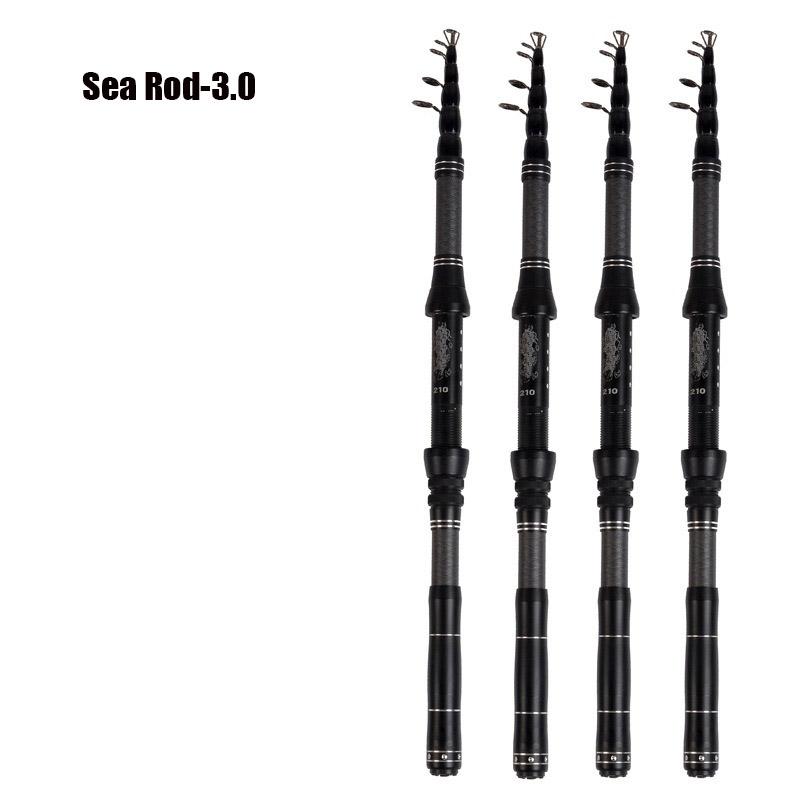 Mavllos Sea Rod Short Telescopic Fishing Rod with 45° Anti-tangling Guide Ring  Metal Explosion-proof Carbon Fiber Carp Fishing Rod