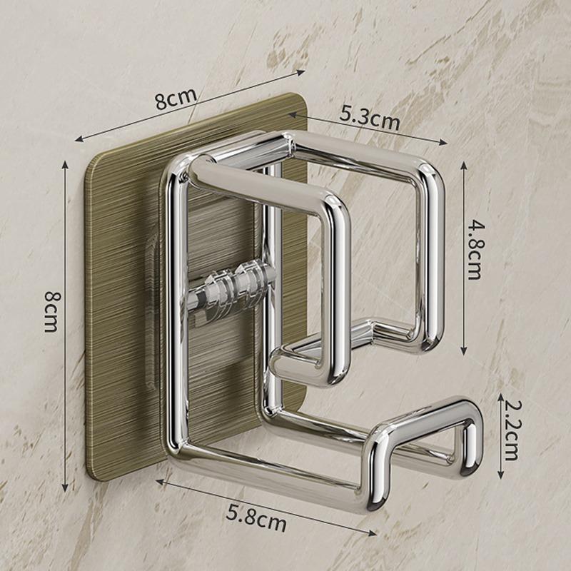 Krok for vaskebasseng i rustfritt stål Multifunksjonell Punch-fri Kjøkken Bad Hylle Oppbevaringsstativ for vaskekum Håndklehenger