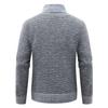 Men's Knitwear Is Worn Over A Fleece Thickened Cardigan Sweater Jacket