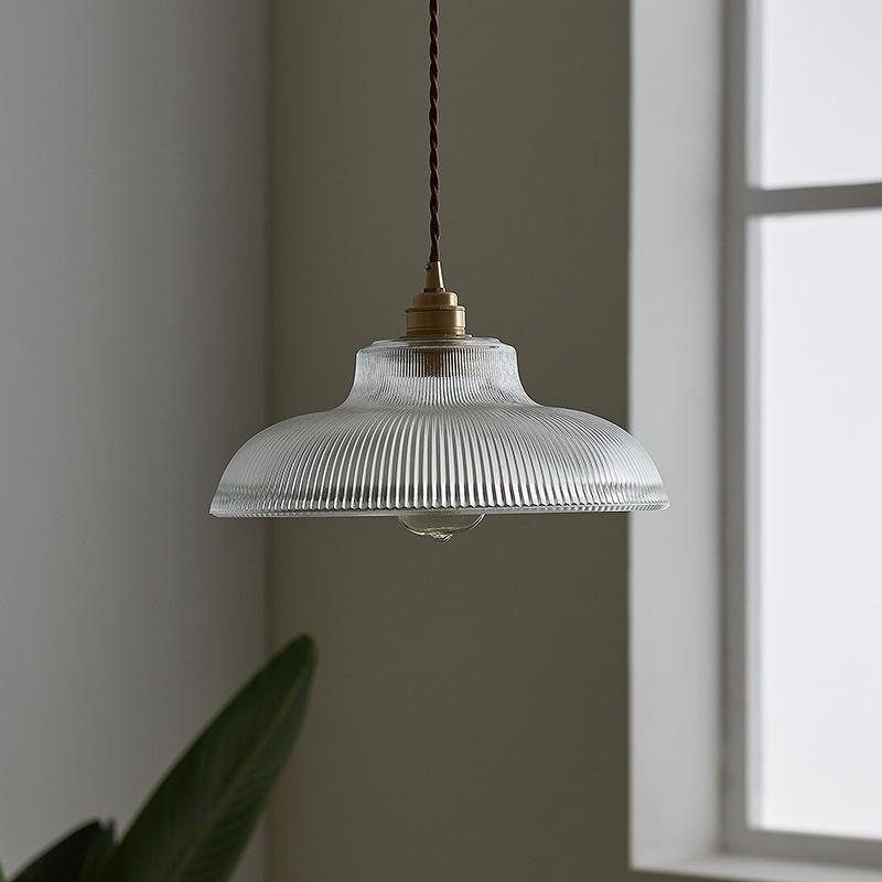 Vintage Glass Pendant Light Green Hanging Lamp Living Room Luminaire Hall Bedroom Dining Table Indoor Fixtures Lustre LED Decor