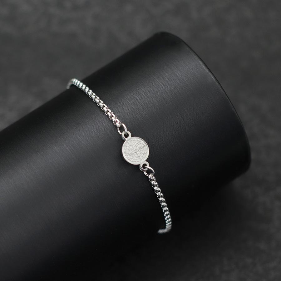 

Noter New Unique Stainless Steel Men Bracelet Peace Symbol Anchor Braslet Adjustable Cuban Chain Link Braclet Perfect Gift Homme
