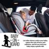 Creative Decal for Car Exterior Decor Baby on Board Stickers Funny Car Warning Sticker High Reflectivity for Vehicles Supplies