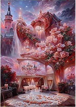 Diamond Painting Handmade DIY Starry Sky Castle Home Decoration Painting Romantic Night Light Luxury