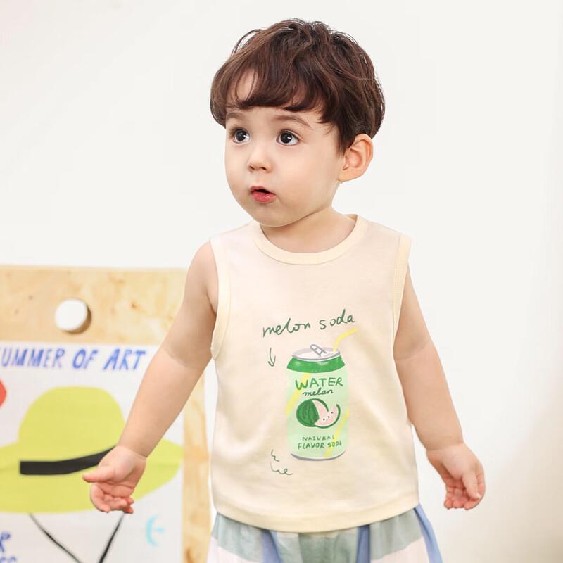 

LUSON Baby Boy Cartoon Round Neck Vest 73