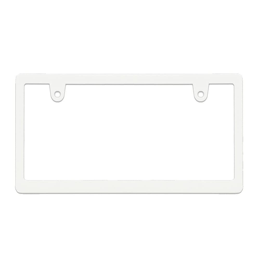 

Рамка для номерного знака, Тонкая, Белая, Совместимая с новыми стандартными техосмотрами, Матовая, Белая, Однотонная, Рамка для номерного знака (1 Белый) белый