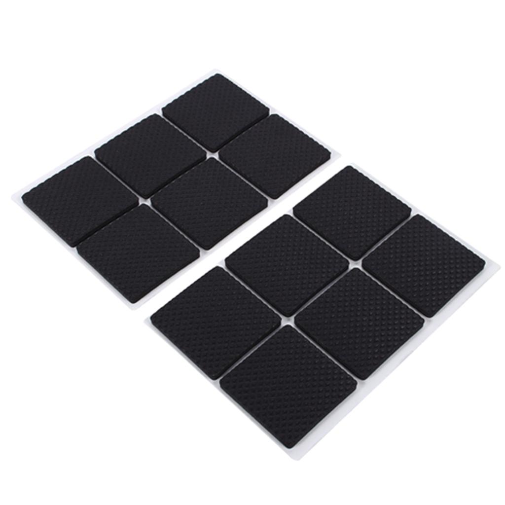 Rubber Feet 12 Pack Black Non Slip Self Adhesive Furniture Sofa Table Chair Rubber Feet