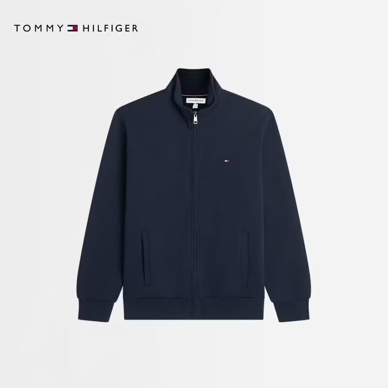 Tommy Hilfiger Men's Fall Embroidered Stand-Collar Full-Zip Sweatshirt