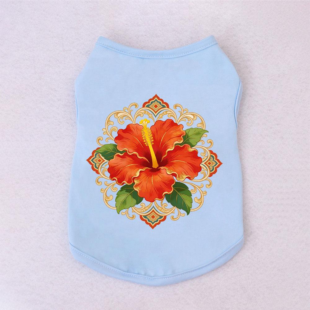 Cat Aummer Vest Hibiscus Pattern Comfortable Material Cats & Dogs Parties Clothes Suitable For Persian ,Siamese cats