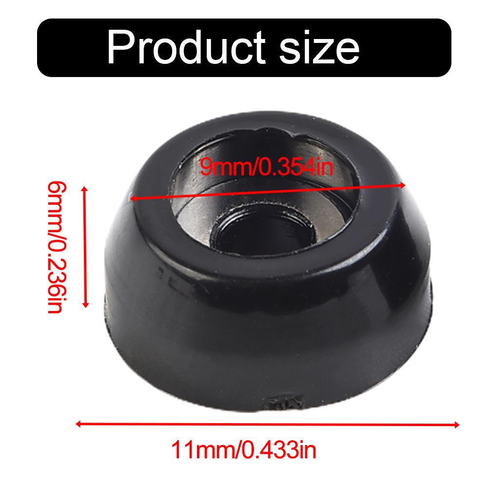 HOT Sale Feet Leg Pads Floor Protectors Parts Rubber Standing Steady Non-Slip 20pcs Accessories AntiScratch Black Conical