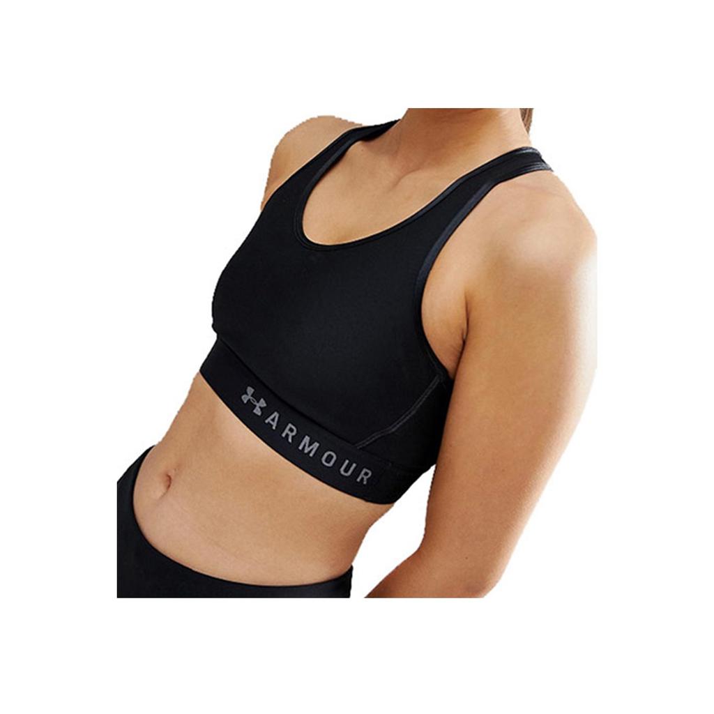 Under Armour Mid Crossback Sports Bra With Padding Women Underwear Black 1307200-001