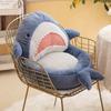 1pc Kawaii Shark Chair Cushions Cute Indoor Seat Cushions Comfy Plush Pillows with Backrest Non Slip Office Chair Cushion Tatami Cushion for Gamer