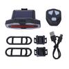 Bike Rear Light Water Roof Solar Powered Wireless Remote Control LED Safety Warning Bike Tail Light with Turn Signals