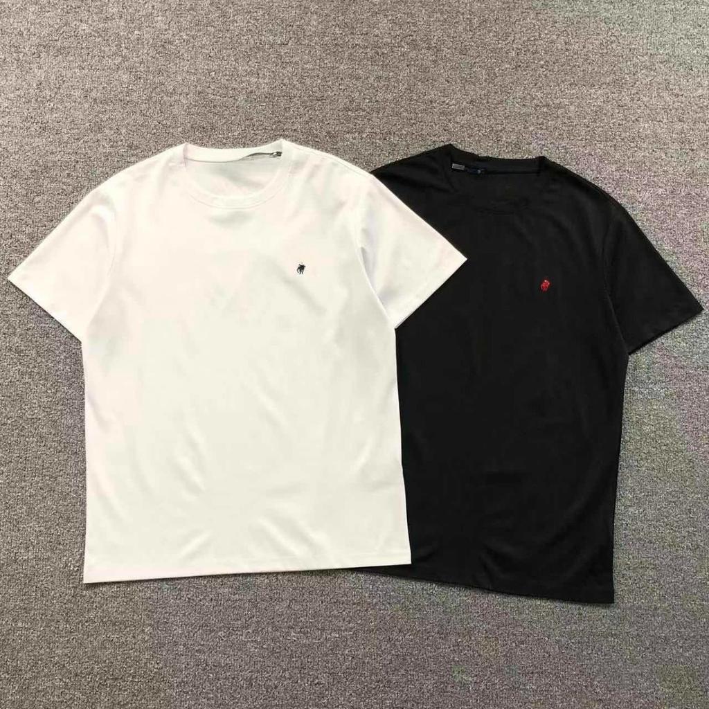 Luxury Brand Short Sleeve T-shirt Men and Women Summer New Fashion Paul Pony Embroidery Casual Cotton Breathable Top