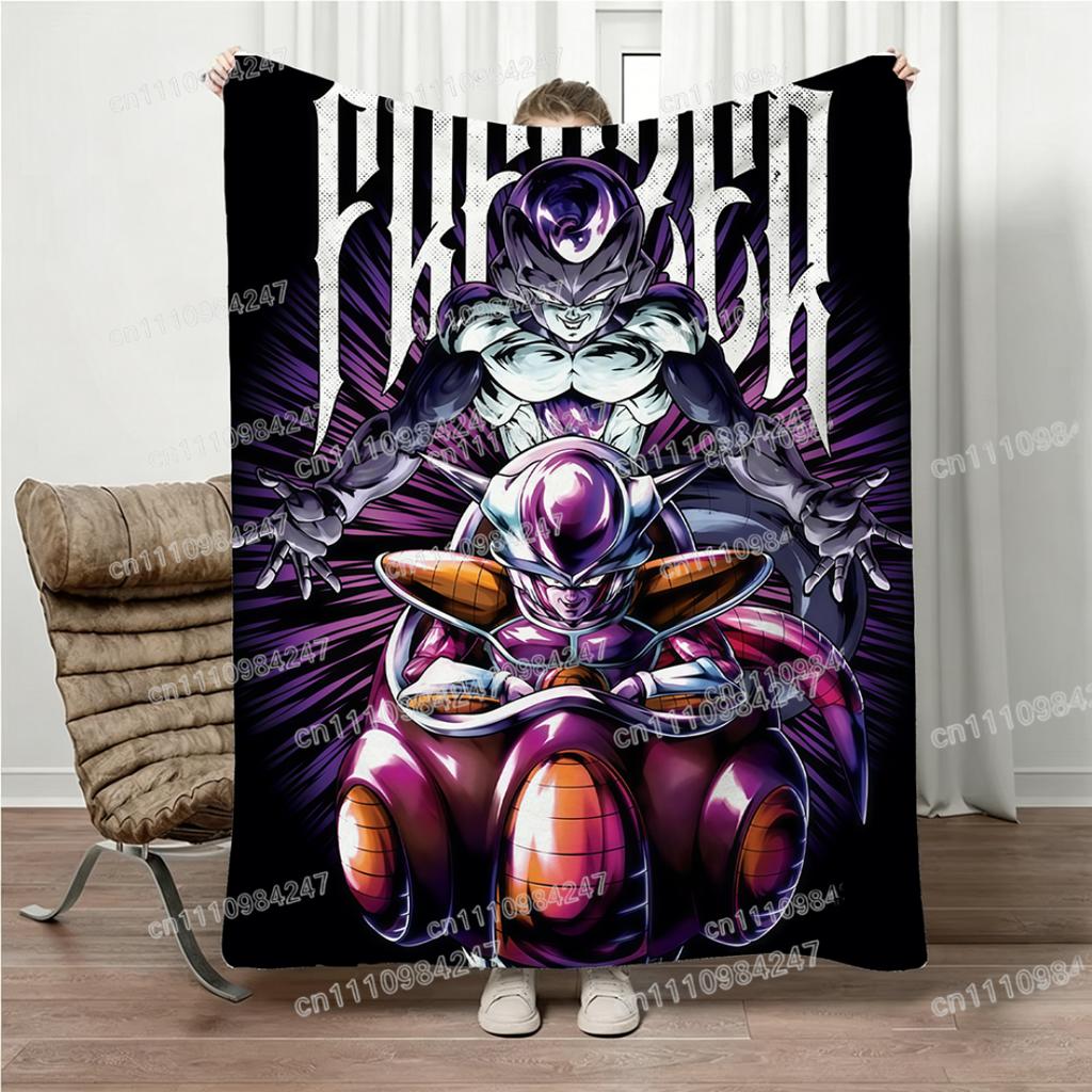 All Seasons Dragon Ball Son Goku Blanket Anime Print Flannel Throw Blanket Parent-child Nap Blanket Bed Couch Office